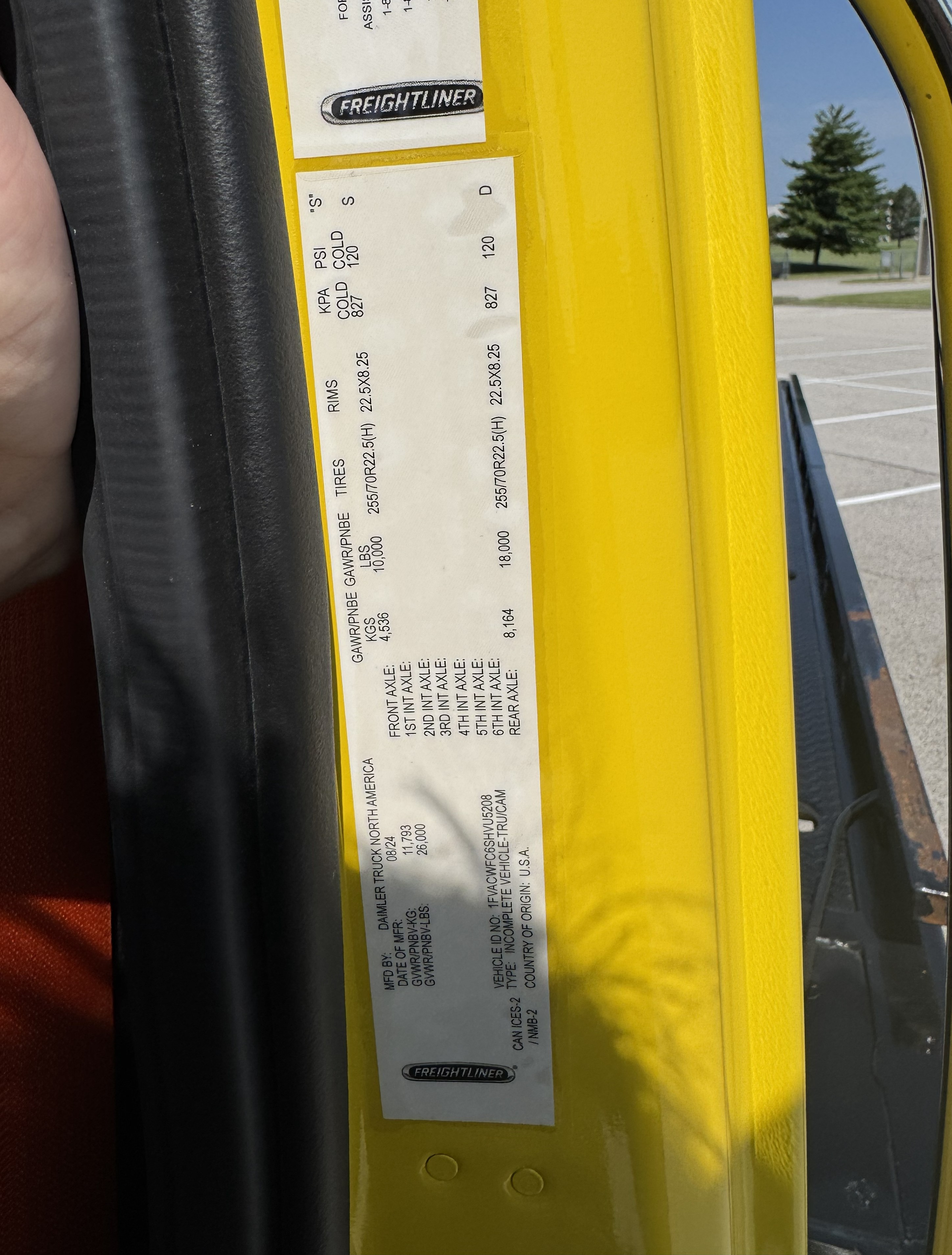 2025 Freightliner M2 Yellow